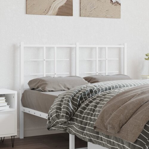  The Living Store Kovinsko vzglavje belo 120 cm - Vzglavje, (21441256) Slike
