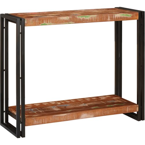 VidaXL Konzolna miza večbarvno 90 x 33 x 75 cm trden predelan les Slike