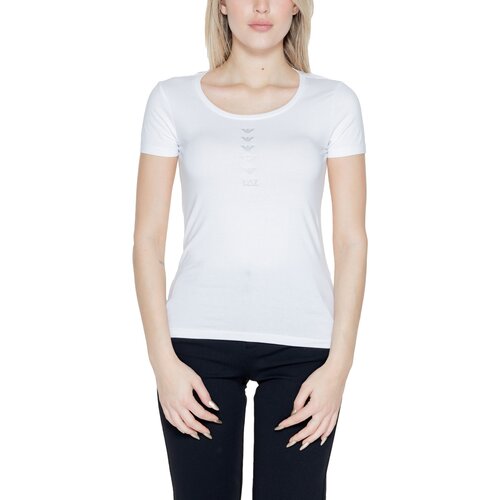 Ea7 Emporio Armani Majice s kratkimi rokavi 3DTT20 TJFKZ Bela Cene