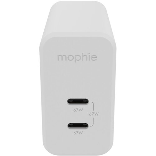  Mophie Accessories-Wall Adapter-USB-C-PD-DUAL-67W-GAN-White-EU (2xUSBC) Slike