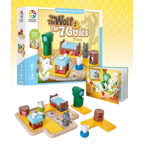 SMART GAMES Smart Geјms Vuk i 7 koza Deluks Slike