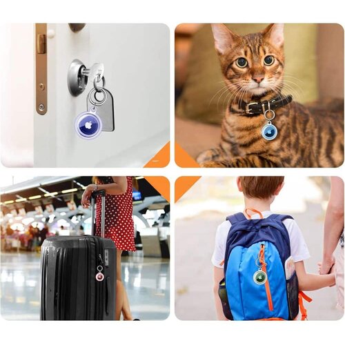 TECH-PROTECT IKONA ETUIJI ZA APPLE AIRTAG 1 / 2 PAKIRANJE 4 KOS. - prozorni Slike