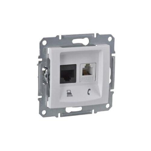 Utičnica RJ11+RJ45 cat6 UTP bijela SEDNA Cijene