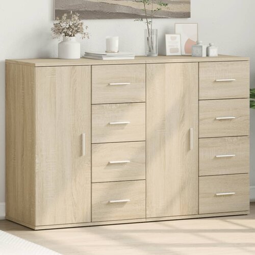 vidaXL Komoda 2 kosa sonoma hrast 59x39x80 cm inženirski les Cene