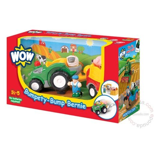 Wow igračka traktor sa prikolicom Bumpety Bump Bernie Slike