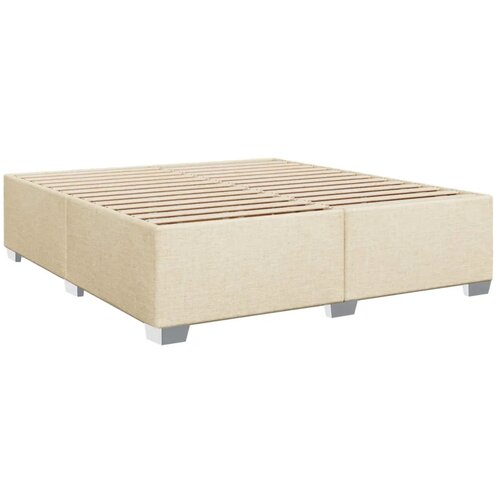  Boxspring krevet s madracem Krem 180 x 200 cm Tkanina - Krem 180 x 200 cm Dizajn linija Slike