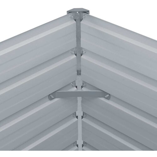 Povi&amp;scaron;ena vrtna gredica 160x80x45 cm pocinčani čelik antracit Slike