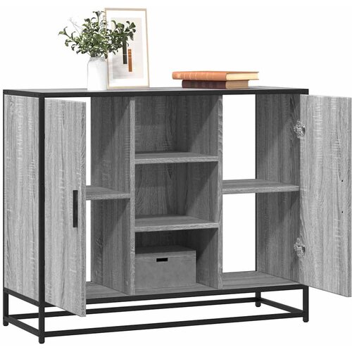  Komoda Siva Sonoma 92x35x76 cm Konstruirano drvo Cijene