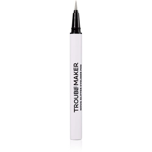 Trouble Maker Nova Glitter Liquid Eyeliner Pen svjetlucavi eyeliner nijansa Circuit Breaker Silver 0.5 ml Slike