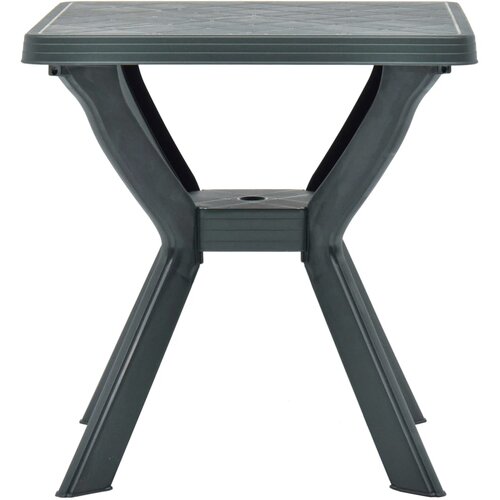 Bistro stol zeleni 70 x 70 x 72 cm plastični Slike