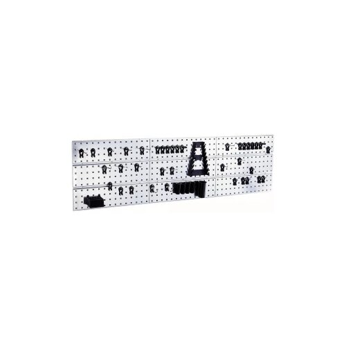 RAACO 109659 Ploča s rupama kuke za alat x 3 + 44 kopče (&amp;Scaron; x V x D) 1560 x 440 x 11 mm 1 St. Slike