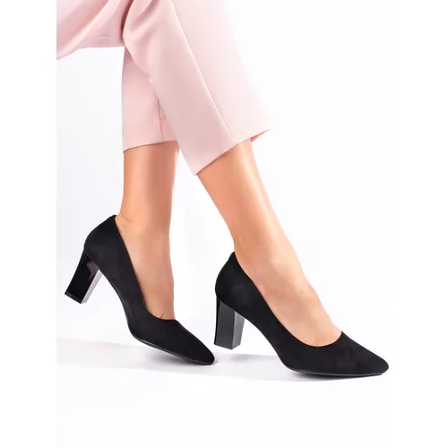 SERGIO LEONE Women's black pumps on a stiletto heel by