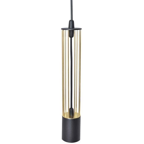  LED luster na sajli BARS 3xGU10/4,8W/230V crna/zlatna Slike
