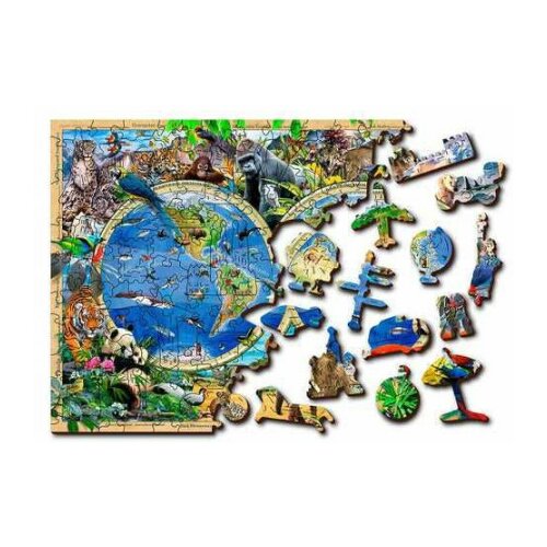 WOODEN CITY drvene puzzle - životinjsko carstvo M ( 502232 ) Slike