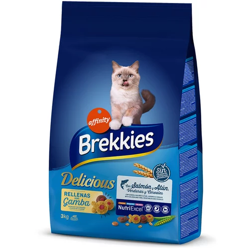 Affinity Brekkies Brekkies Feline Delicious riba - Varčno pakiranje: 2 x 3 kg