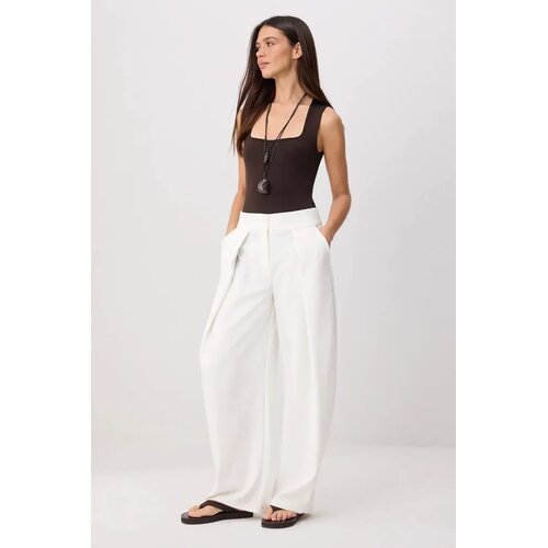 TRENDYOLMILLA ženske pantalone Twoss26Pl00212, bela Cene