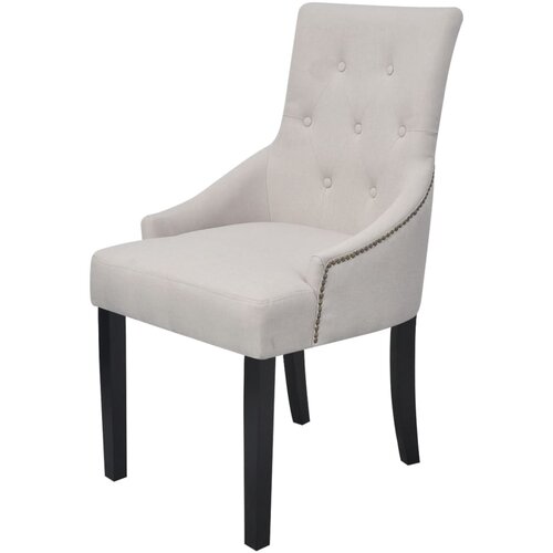 Maison Chic Jedilni stoli - Vzorci stoli 2 kosa kremno sivo blago A329, (22032877) Cene