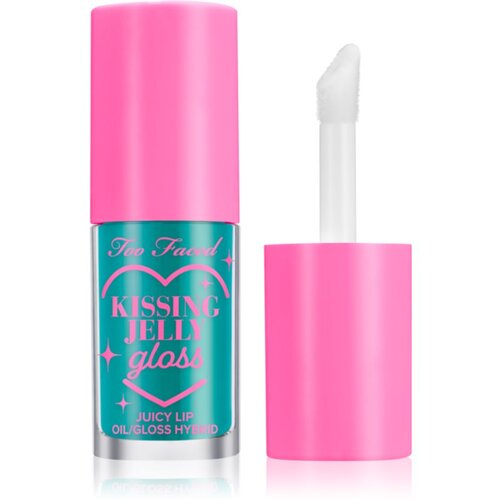Too Faced Kissing Jelly Lip Oil Gloss oljast sijaj za ustnice za intenzivno vlažnost odtenek Sweet Cotton Candy 4,5 ml Cene