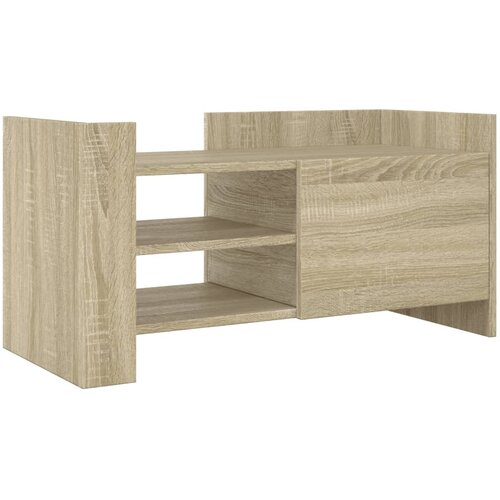 Maison Chic TV omarica - TV stojalo - Televizijska omarica sonoma hrast 80x35x40 cm inženirski les, (21701225) Slike