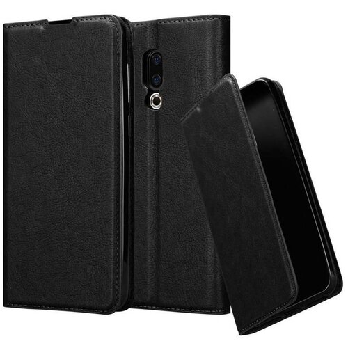Cadorabo Ohišje, združljivo z MEIZU 16 v nočna črna - Zaščitni ovitek z magnetnim zapiranjem, stoječo funkcijo in režo za kartice, (20550642) Cene