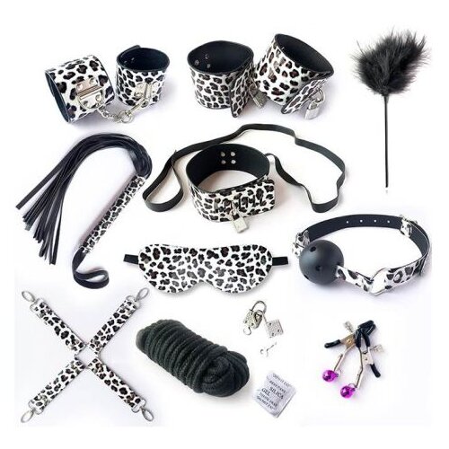 Iza Zatvorenih Vrata MZ2568 Wild Leopard BDSM Set - Zavodljiva Igra Moći za Parove Slike