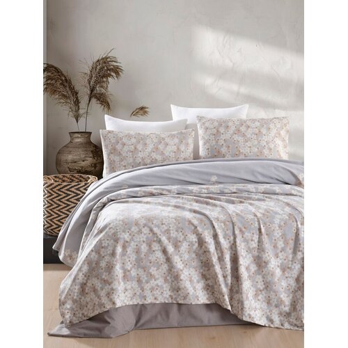 Aberto Design dupli prekrivač Piti Yaprak, 200x235cm, siva Cene