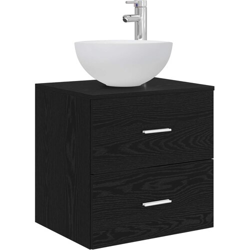 vidaXL Svetilka s pritrditvijo na steno Črni hrast 49,5 x 35 x 63 cm, (5000246116) Cene
