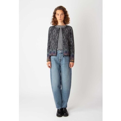 IVKO WOMAN zip kardigan/ ornament motiv - antracit 242722.018 Cene