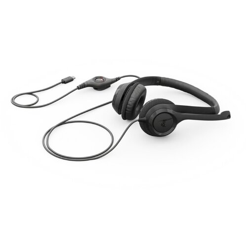 Logitech H390 Stereo USB-C slu&amp;scaron;alice sa mikrofonom crne Slike