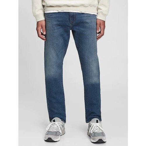 GAP Men&amp;#039;s blue jeans slim straight faded medium Slike