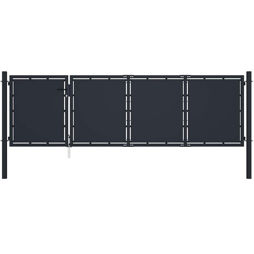  Vrtna vrata Čelik 350x100 cm Antracit Cene
