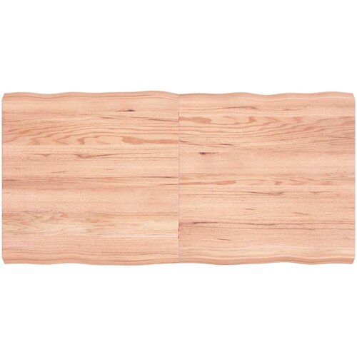 Stolna ploča svjetlosmeđa 120x60x(2-6) cm obrađena hrastovina Slike