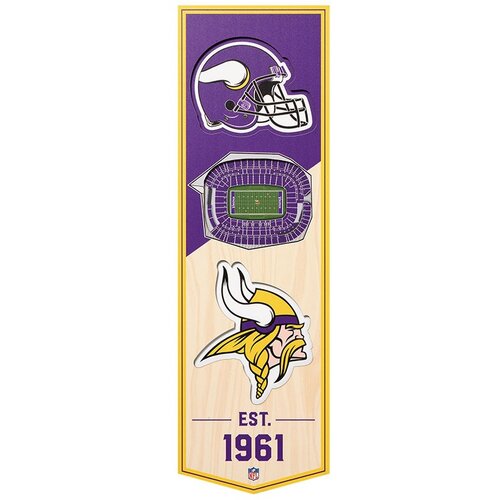 Drugo Minnesota Vikings 3D Stadium Banner slika Cene
