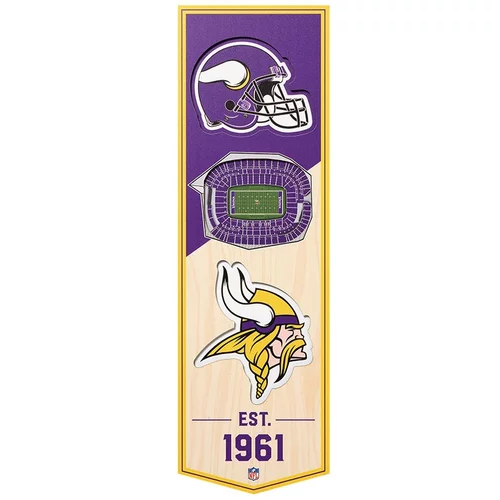 Drugo Minnesota Vikings 3D Stadium Banner slika
