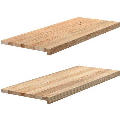  prozorske klupice 2 kom 100x40x2 cm netretirane masivne hrast Slike