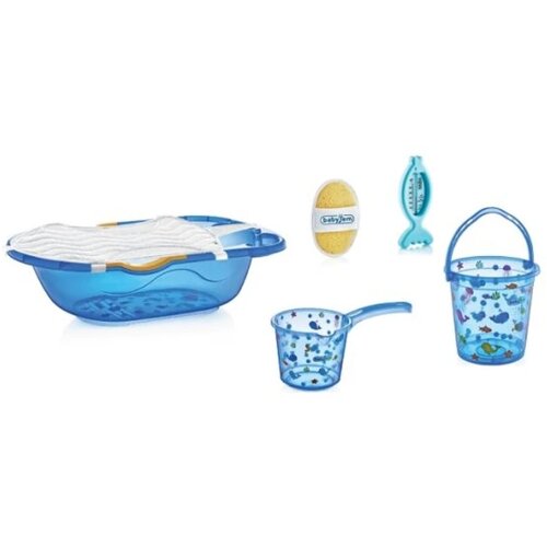 Babyjem Set za kupanje za bebe 6 delova, Blue Cene