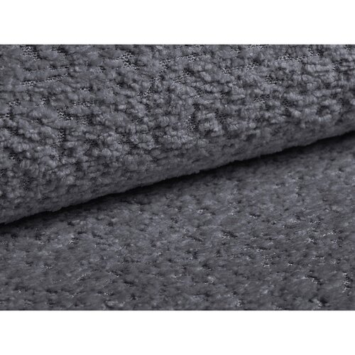 Cosmopolitan Design Temno siva raztegljiva sedežna garnitura iz tkanine boucl&amp;eacute; 206 cm Kemi &amp;ndash; Slike
