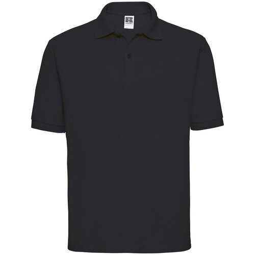 RUSSELL Men&amp;#039;s Polycotton Polo Black T-Shirt Slike