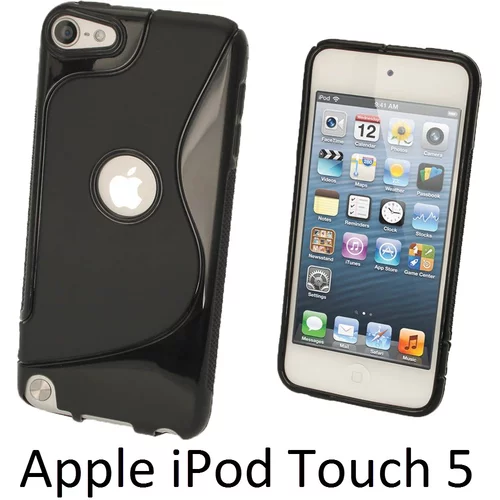  Gumijasti / gel etui S-Line za Apple iPod Touch 5 / Touch 6 - črni