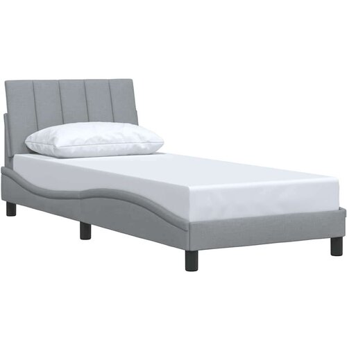 vidaXL Okvir kreveta bez madraca svjetlosivi 90x200 cm od tkanine Cene