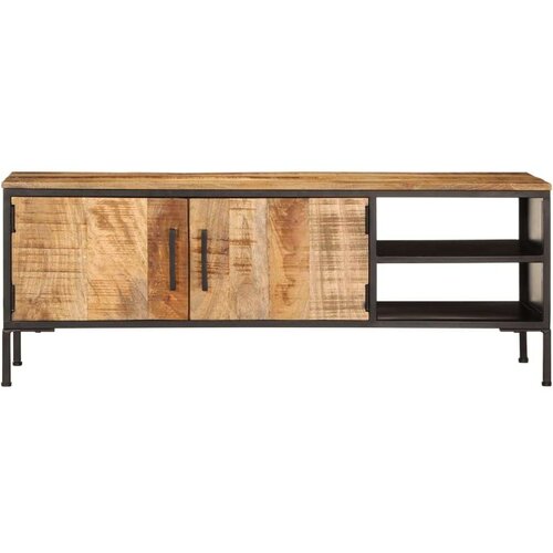 vidaXL TV omarica 110x35x40 cm trden robusten mangov les, (21325779) Cene