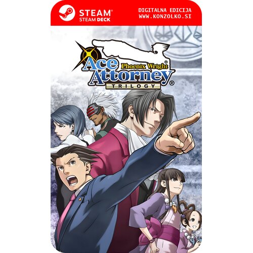 Phoenix Wright Ace Attorney Trilogy - Steam koda brez &scaron;katlice (WINDOWS PC | STEAM DECK) Cene