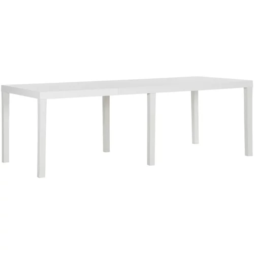  Vrtni stol 220 x 90 x 72 cm PP bijeli