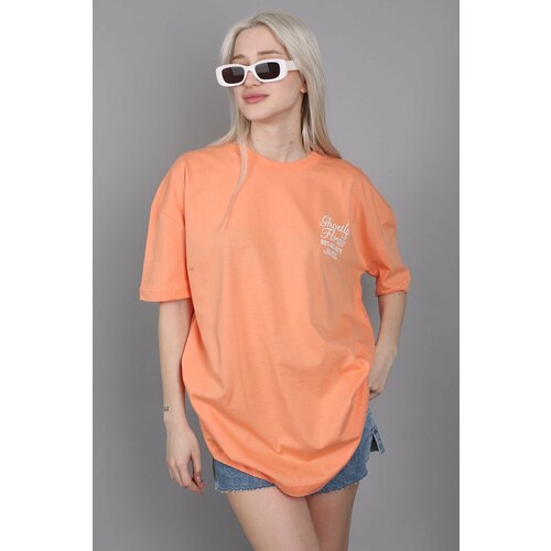 Madmext T-Shirt - Orange - Oversize Slike