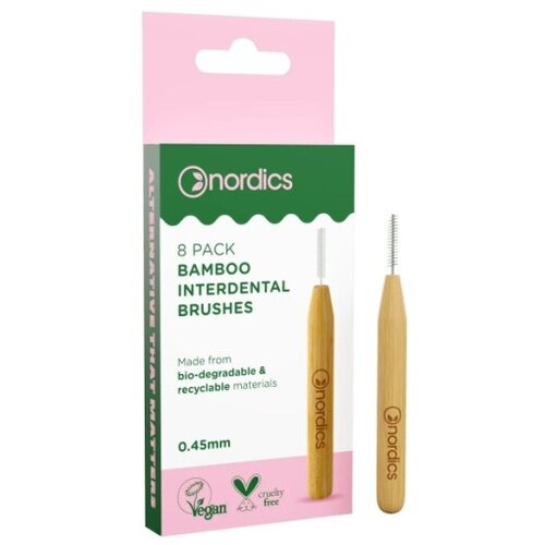 NORDICS interdentalne Četkice od Bambusa 0,45mm set od 8 kom Cene