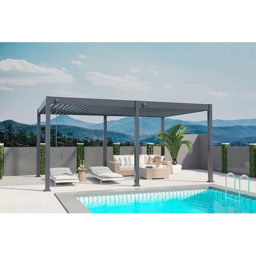 Gardenson Pergola Superior, Antracit, 3,6x5,3m Slike