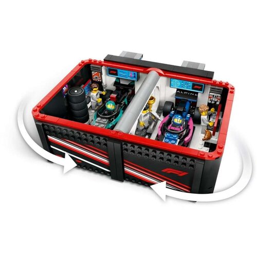 Lego 60444 Avtomehanična delavnica F1&amp;reg; ter dirkalnika Mercedes-AMG in Alpine Slike