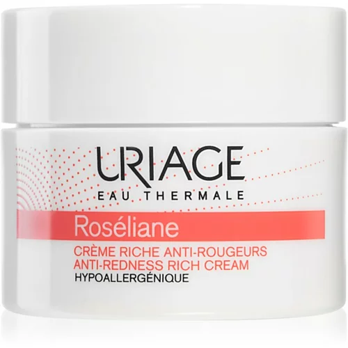 Uriage Roséliane Anti-Redness Rich Cream hranilna dnevna krema za občutljivo kožo, nagnjeno k rdečici 50 ml