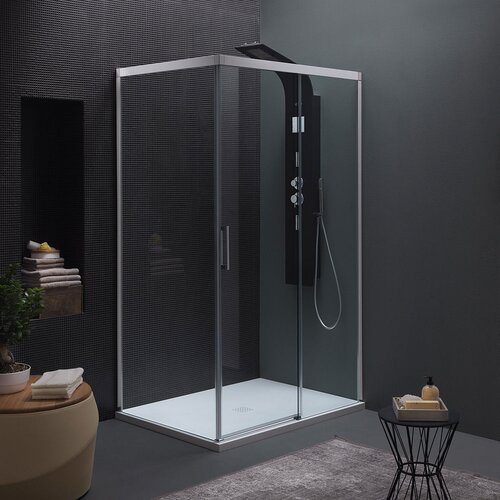Kolpa San tu&scaron; kabina TK 140X90/K-D MONTES SILVER CL.C prozorno steklo desna 514400 Cene