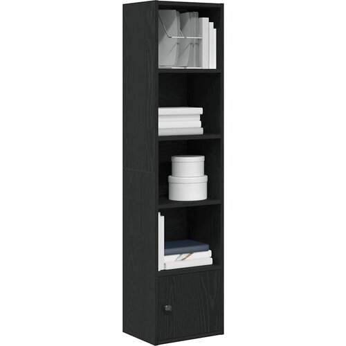 vidaXL Regal za knjige crni hrasta 31x24x127 cm od konstruiranog drva Cijene